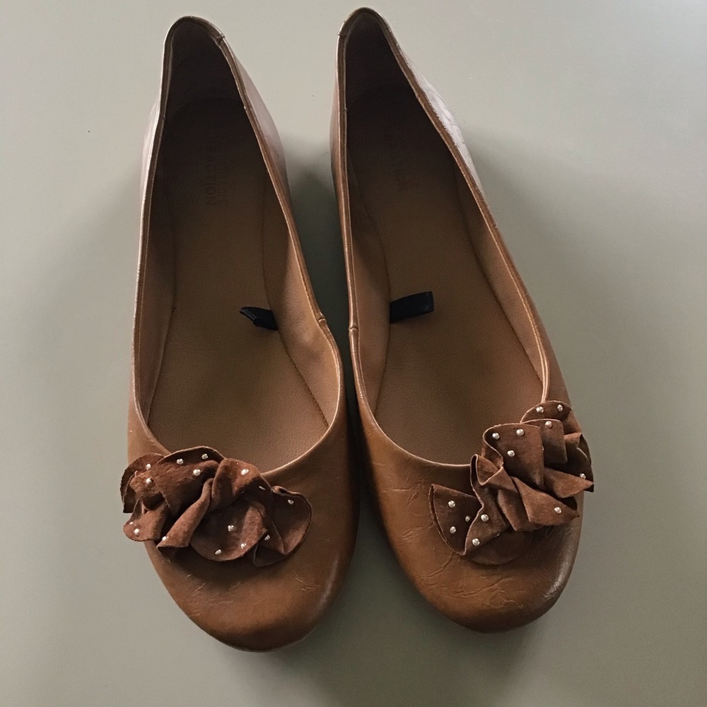 Kenneth Cole Brown Leather Flats Size 10